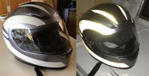 Reflective Tape On Motorcycle Helmet