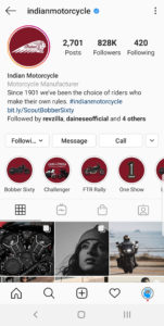 Best Motorcycle Instagrams - @indianmotorcycles