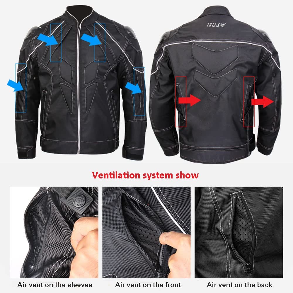 ILM JK41 Motorcycle Jacket Ventilation