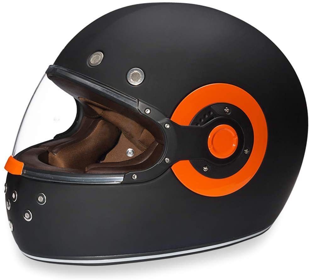 Daytona Helmets Burnt Orange Accented Motorcycle Helmet