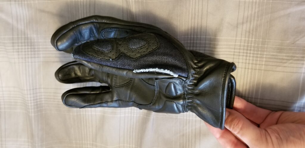 Indie Ridge Motorcycle Gloves - Slight Tear In Stitching